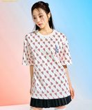  Áo Phông MLB Classic Monogram Full-Panel Pattern Short-Sleeve T-Shirt LA (Cream) 3ATSM1133-07CRS Trắng Cream 