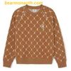 Áo Sweater MLB Dia Monogram Jaquard Piping Sweatshirts 3AMTM0144-50CRD