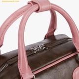  Túi Xách Find Kapoor Heart Block Bag 22 Crinkled Brown Pink Màu Hồng Nâu 
