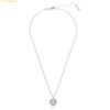  Dây Chuyền, Vòng Cổ Swarovski Idyllia pendant Heart, White, Rhodium plated 5684386 