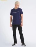  Áo Phong Tommy Hilfiger Cotton Crew Neck Logo T-Shirt Yale Navy 