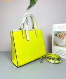  Túi Tote Marc Jacobs Mini Grind Coated Leather Tote Vàng Neon 