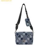  Túi Đeo Chéo MLB Caro Jacquard Crossbody New York Yankees 3ACRM062N-50NYD màu Xanh Navy 