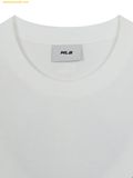  Áo Phông MLB Basic Simple Street Logo Oversized Short Sleeve T-shirt New York Yankees 3ATSB0463-50WHS White 