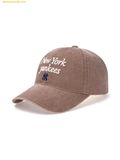  Mũ Lưỡi Trai MLB New York Yankees Varsity Lettering Washed Unstructured Ball Cap 3ACPVV04N-50BGD Nâu 