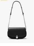  Túi Đeo Vai Michael Kors Mila Medium Leather Messenger Bag 35T5SIMM8L Black 