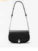  Túi Đeo Vai Michael Kors Mila Medium Leather Messenger Bag 35T5SIMM8L Black 