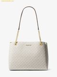  Túi Tote Michael Kors Soho Medium Signature Logo Tote Bag Vanila 