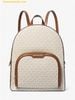 Balo Michael Kors Jaycee Large Logo Backpack 35S2G8TB7B Trắng Vanilla Logo