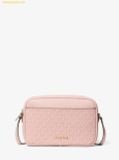  Túi Đeo Chéo MICHAEL KORS jet set travel large signature logo camera crossbody bag powder blush 