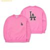  Áo Sweat MLB Basic Big Logo Fleece Overfit Man-to-Man LA 