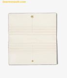  Ví Dài Michael Kors Carson Large Crocodile Embossed Wallet Cream 35F5G2ZE3A 
