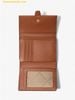  Ví Gập Michael Kors Greenwich Medium Signature Logo Trifold Wallet Nâu Logo 35S5GGRE6B 
