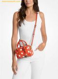  Túi Đeo Chéo Michael Kors Thompson Extra-Small Polka Dot Signature Logo Satchel Red Clay 35S5G7OC0N 