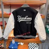  Áo Khoác Bóng Chày MLB Varsity New York Yankees 3FJP99901-50BKS Đen 