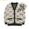  Áo Khoác Cardigan MLB Diamond Monogram Full-Panel Pattern Cardigan NY (Cream) - 3AKCM0224-50CRS 