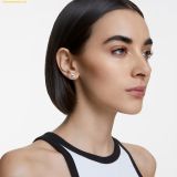  Bông Tai, Khuyên Tai Swarovski Stilla stud earrings Round cut, White, Rhodium plated 1800046 