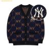  Áo Khoác Cardigan MLB Diamond Monogram Full-Panel Pattern Cardigan NY (Navy) 3AKCM0224-50NYS Navy 
