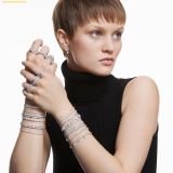  Lắc Tay Swarovski Una Angelic bracelet Round cut, Small, White, Rhodium plated 