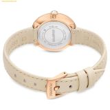  Đồng Hồ Swarovski Matrix tennis 7-link watch Swiss Made, Leather strap, Rose gold 