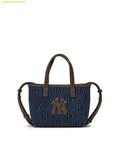  Túi Đeo Chéo MLB Classic Monogram Denim Embossed Mini Crossbody Bag New York Yankees 3ACRDM16N-50INS Indigo 