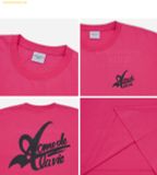  Áo Phông ADLV Big Logo 2 Printing Short Sleeve T-Shirt Hồng 