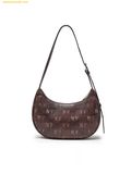  Túi Đeo Vai MLB Classic Monogram Vintage PU Hobo Bag New York Yankees 3ABQMV65N-50BRS Màu Nâu 