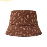  Mũ Bucket MLB Diamond Monogram Bucket Hat Boston Red Sox D.Brown 3AHTM063N-43BRD Nâu 