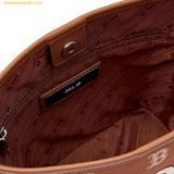  Túi Đeo Vai MLB Korea Big Classic Monogram Jacquard Bucket Bag Boston 3ABML023N-43BRS - Nâu 