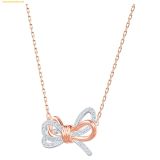  Dây Chuyền Swarovski Lifelong Bow pendant Bow, White, Mixed metal finish 5440636 