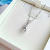  Dây Chuyền Swarovski Stilla pendant Round cut, White, Rhodium plated 5472635 