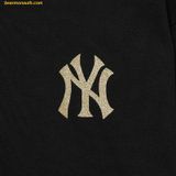  Áo Sweater MLB Basic Bling Mega Logo Nhũ Overfit New York Yankees 3AMTB1034-50BKS 