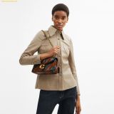  Túi Đeo Vai Coach Tabby Shoulder Bag 26 With Quilting.Maple Shadow Brown 