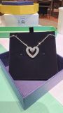  Dây Chuyền Swarovski Una Pendant Heart, Small, White, Rhodium Plated 5625533 