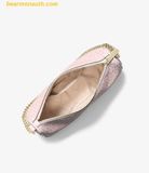 Túi Đeo Chéo Michael Kors Carmela Medium Signature Logo Convertible Crossbody Bag Powder Blush Pink 35F4G1QC8B 