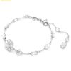  Lắc Tay Swarovski Idyllia Bracelet Snowflake White Crystals Rhodium Plated 5691485 