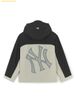  Áo Khoác Gió MLB Gofcore Blocking Megalogo 2L Curve Windbreaker New York Yankees 3AWJB0254-50CRD Đen Phối Kem 