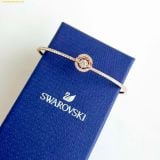  Lắc Tay, Vòng Đeo Tay Swarovski Sparkling Dance Bangle Round Cut, White, Rose Gold-Tone Plated 5497483 