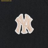  Áo Half-zip MLB Women's Medium Logo Crop Half-Zip Man-to-Man NY (Black) 3FMTB0731-50BKS 