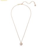  Dây Chuyền Swarovski Dextera pendant Round cut, dancing, White, Rose gold-tone plated 5692257 
