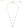  Dây Chuyền Swarovski Dextera pendant Round cut, dancing, White, Rose gold-tone plated 5692257 
