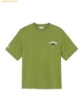  Áo Phông MLB New York Yankees Oversized Short Sleeve T-shirt with Mega Bear Back Graphic Olive 3ATSE0263-50OLS 