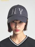  Mũ Lưỡi Trai MLB Basic Coopers Washed Unstructured Ball Cap New York Yankees Grey | SKU: 3ACPC024N-50GRD 
