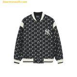  Áo Khoác MLB Jacket Baseball Jacket Monogram Series New York Yankees 3AJPM0141 Đen 