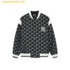 Áo Khoác MLB Jacket Baseball Jacket Monogram Series New York Yankees 3AJPM0141 Đen