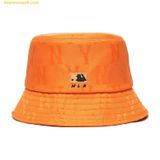  Mũ Bucket MLB Monogram Nylon Jacquard New York Yankees 3AHTM021N-50ORS màu cam 