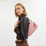  Túi Đeo Vai Coach Plaza Bag In Signature Canvas Brass Melon Pink 