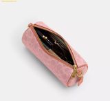  Túi Đeo Vai Coach Barrel Bag In Signature Canvas Melon Pink CDY79 