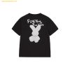 Áo Phông ADLV Woman Doodle Fuzzy Rabbit Short Sleeve T-Shirt Màu Đen