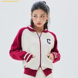  Áo Khoác Cardigan MLB Varsity Cleveland Guardians 3FKCV0134-45WIS Màu Đỏ 